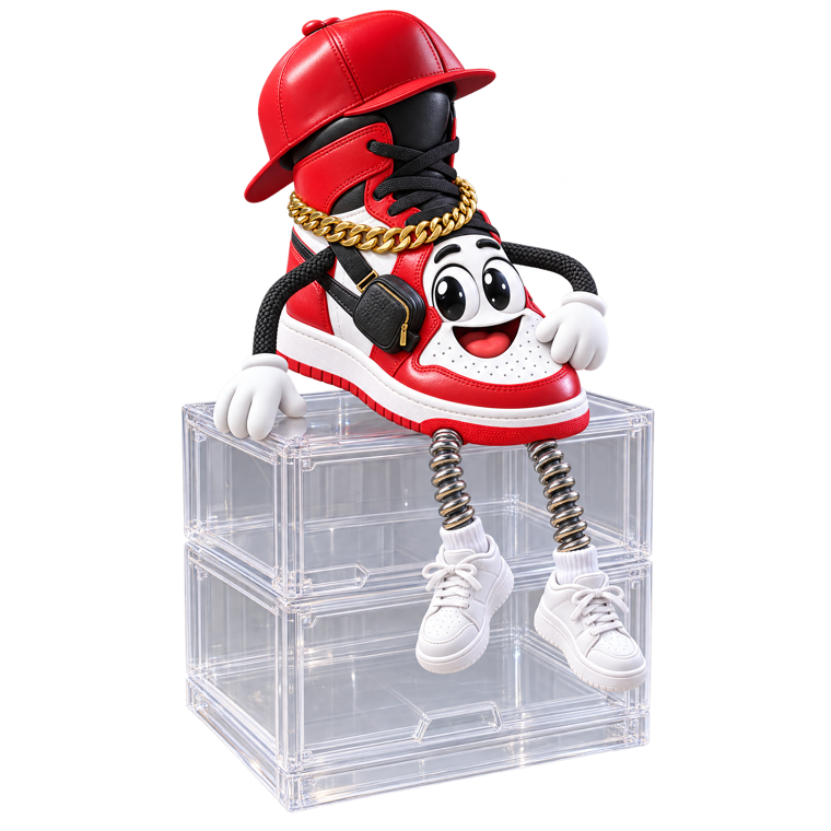 Mel sitting on boxes